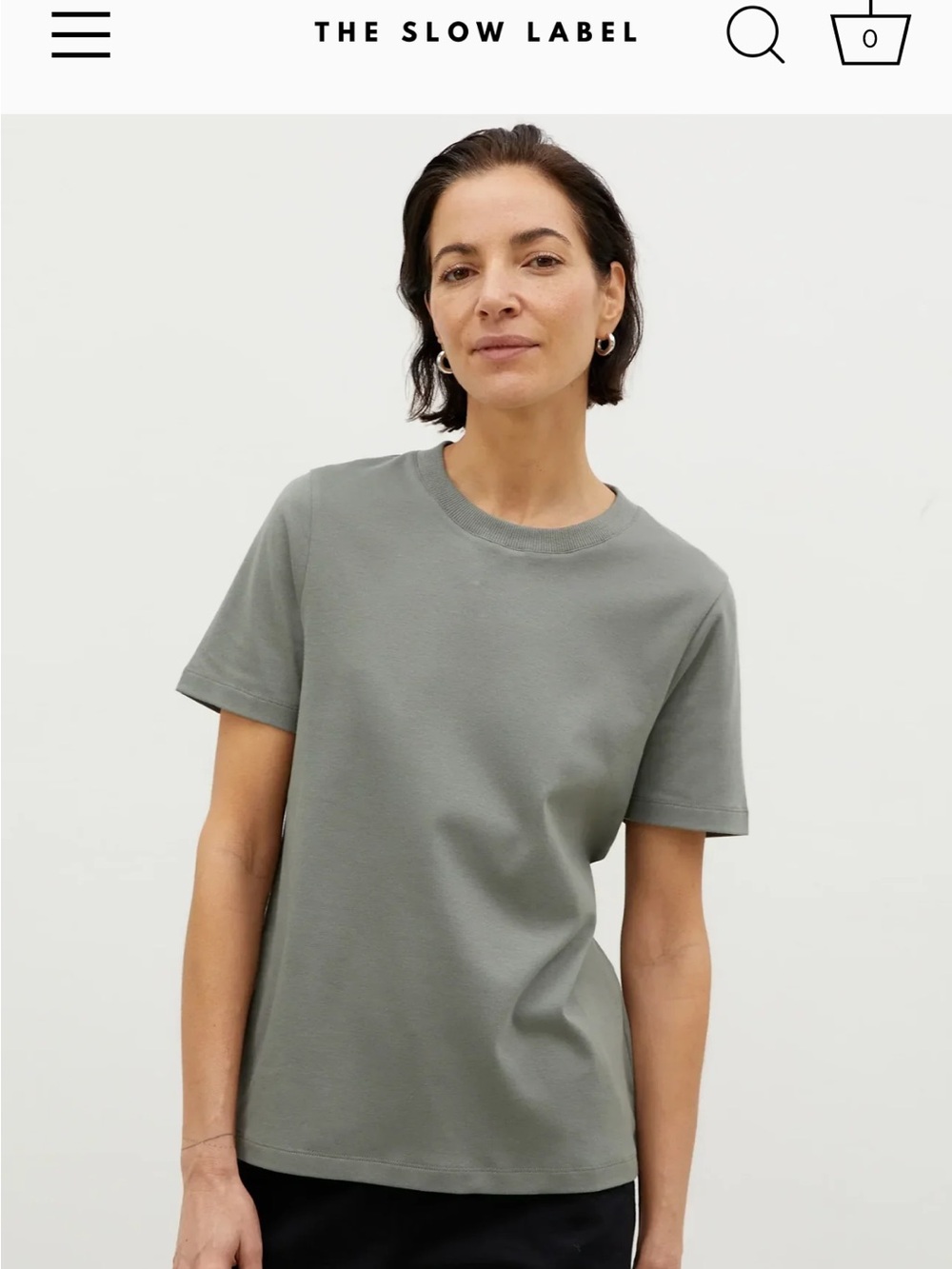 NWT - Women's Crewneck T-Shirt in Sage Green